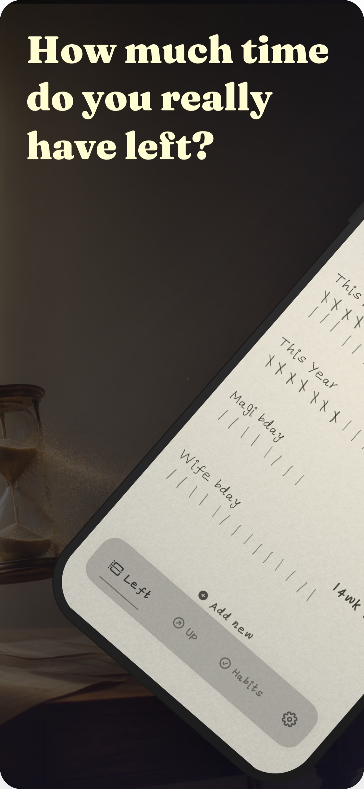 Time Left countdown app overview